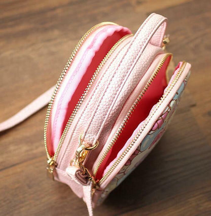 Super Cute Hello Kitty PU Cell Phone Shoulder Bag Coin Bag Purse Card Case