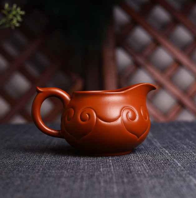 Kung Fu tea set accessories handmade Ruyi fair cup Yixing raw ore purple sand fa