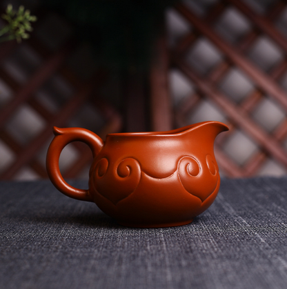 Kung Fu tea set accessories handmade Ruyi fair cup Yixing raw ore purple sand fa