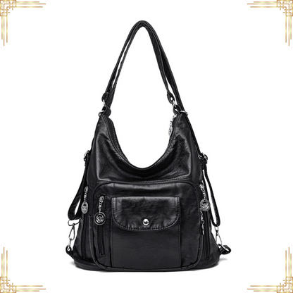 Women LUXURY Leather Handbag Vintage Crossbody Shoulder Bag Female Casual Tote