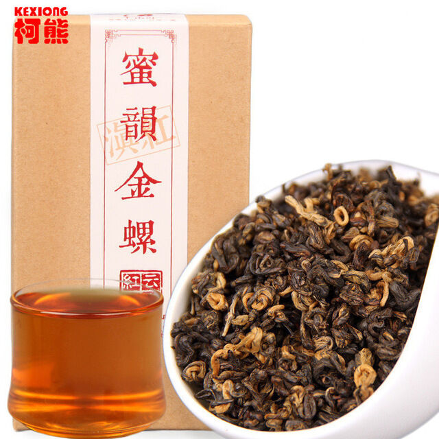 Black Tea Crested Early Spring Honey Rhyme Gold Screw China Kunming Dianhong Tea