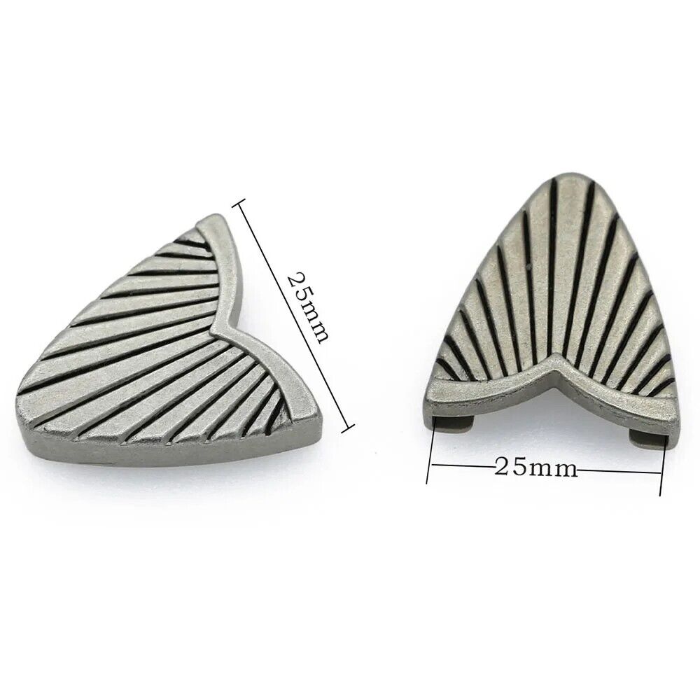 Women Belt Buckle 1'' 25mm Pin Simple Stripes Metal DIY Leathercraft Accessories
