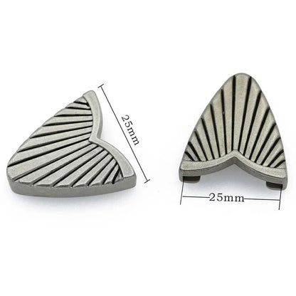 Women Belt Buckle 1'' 25mm Pin Simple Stripes Metal DIY Leathercraft Accessories