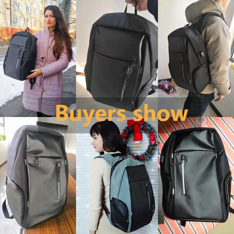 Backpack Men USB Charging 15.6 Inch Laptop Oxford Business Bag Backpacks