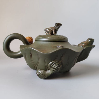 Chinese Yixing Purple Clay Teapot Tea Set Pot Zisha Ceramic Cute Decor Figurine