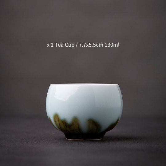 Unique Ceramic Teacup Chinese Kung Fu Cup 130ml