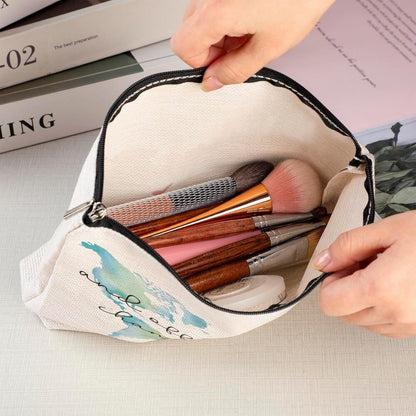 Cosmetic Travel Bag for Women Clutch Purse Accessories Everyday Use Makeup Gift