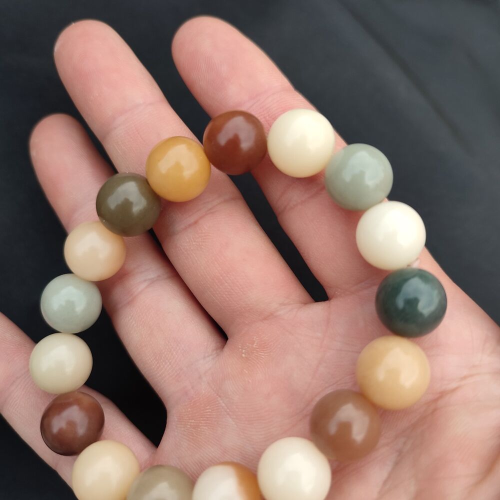 Vintage Buddha Pray Rosary Pipal Tree Bodhi Bead Strand Mens Bracelets Gift