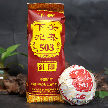 Authentic Tuo Cha Tea Cha Shen Puer Tuocha Classic Red Label 503 Xiaguan Pu-erh