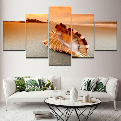 Wall Art Canvas Painting Seascape Shell Home Decor Picture Modern No Framed