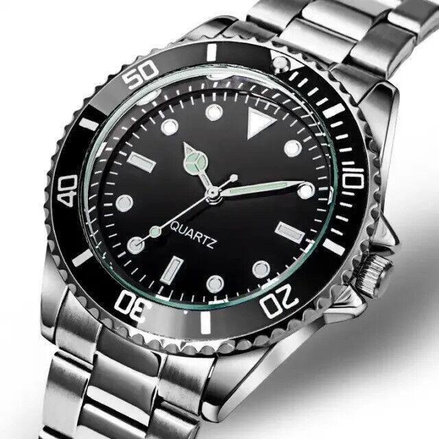 Men's Sports Diver Watch Swiss Style High Quality Movement Stainless Steel