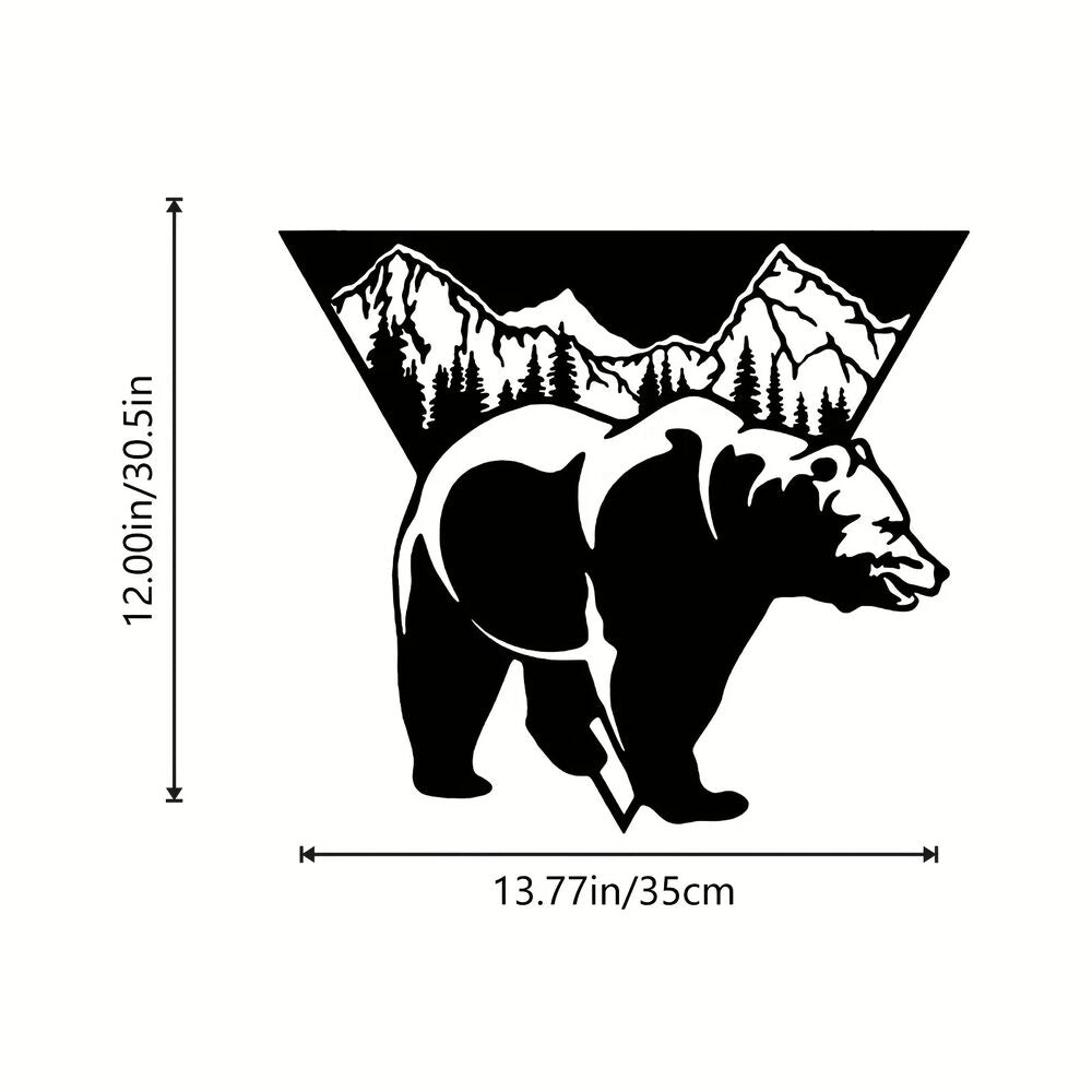 CIFBUY Metal Bear Wall Decor Bear Wall Art Decorations Wall Sculptures Wall