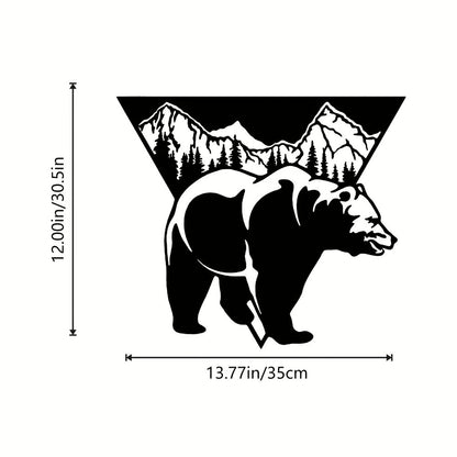 CIFBUY Metal Bear Wall Decor Bear Wall Art Decorations Wall Sculptures Wall