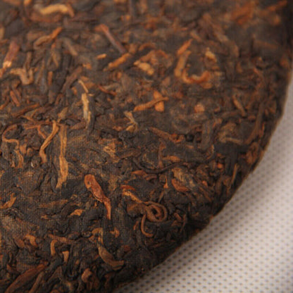 357g Early Spring Pu'er Ripe Tea Menghai Qi Zi Pu-erh Black Tea Cake Organic Tea