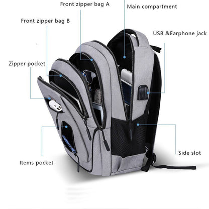 Backpack Men Laptop Backpacks 15.6 Oxford High School Bags Teen Student Backpack