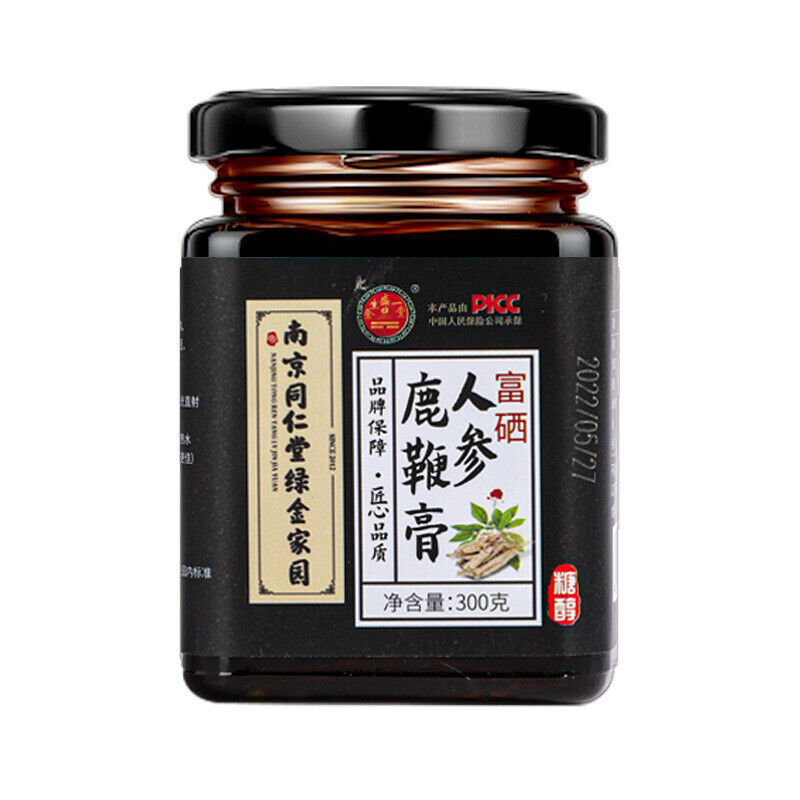 同仁堂鹿参膏滋糖醇富硒黄精枸杞人参鹿鞭膏300g TongRenTang Deer Ginseng Paste