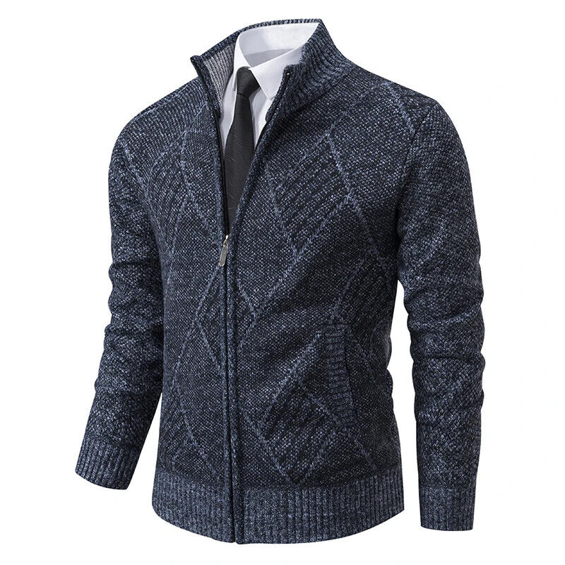 Winter Jackets Men Sweatercoat Knit Outerwear Mens Coat Jacket