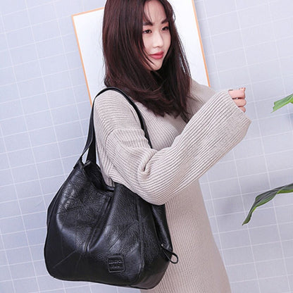 New Womens Ladies Casual PU Leather Shoulder Satchel Handbag Messenger Bag Tote