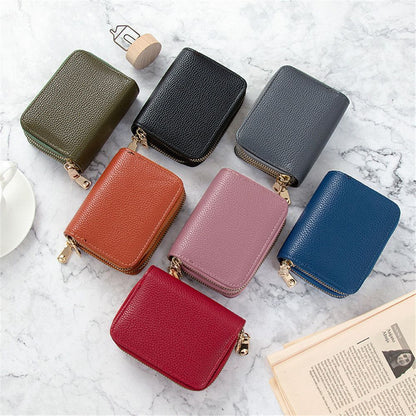 Wallets Zipper Mini Coin Purse Synthetic Leather Card Holder Bag Multifunctional