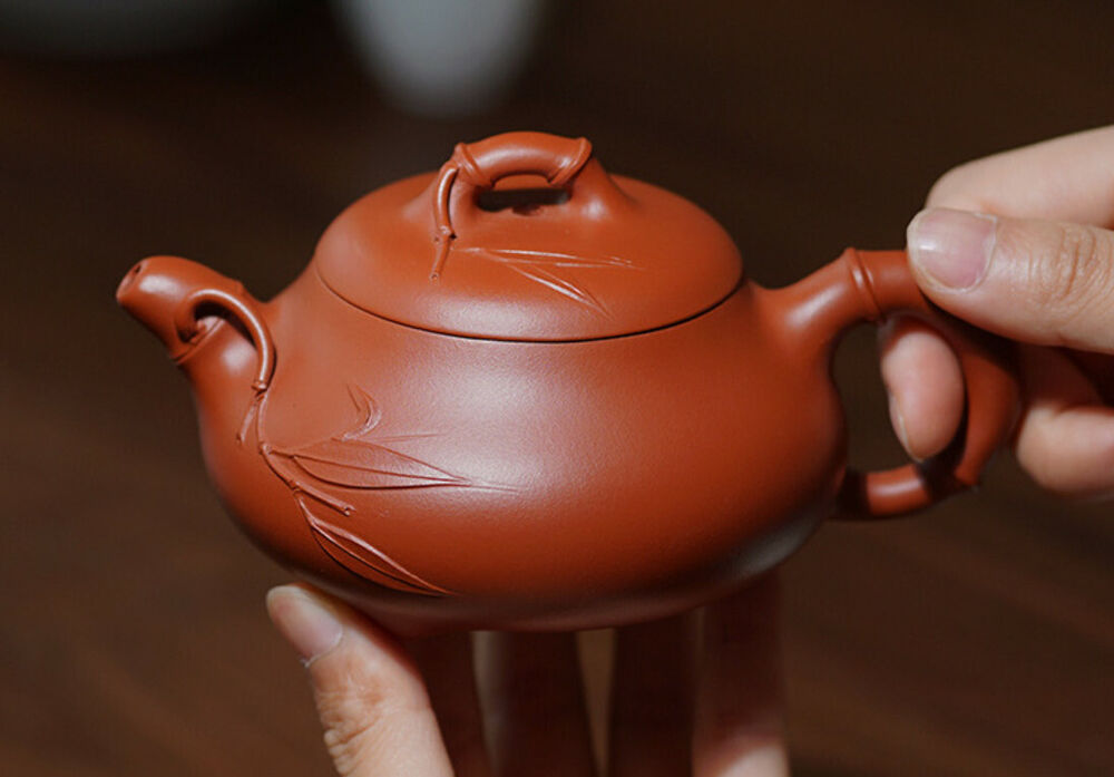 200cc chinese Yixing Handmade Zisha teapot Zhuni HanTang Gongfu Hu Tea Pot