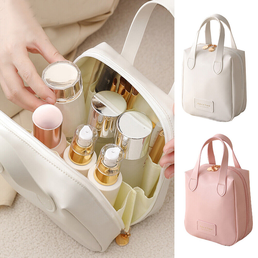 Handbag Travel Cosmetic Bag Square Pillow Bag Storage Bag Makeup Bag Wash Bag PU