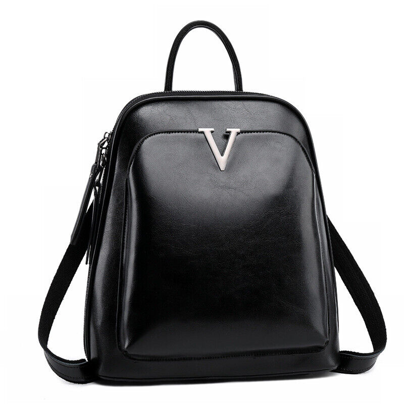 100% Genuine Leather Women's Backpack Travel Bag Rucksack Crossbody Handbags