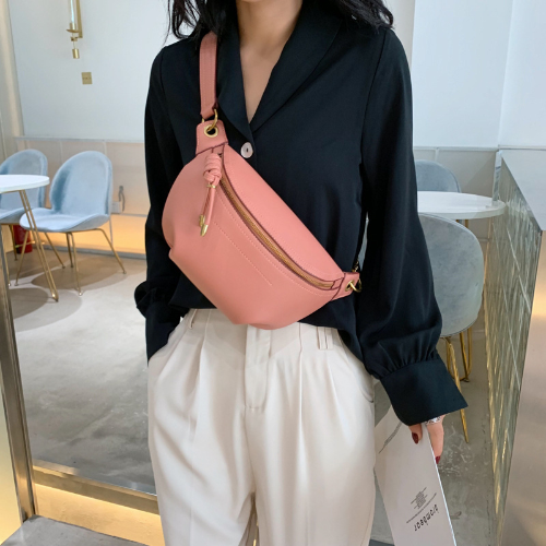 Women Packs Leather Belt Bags Shoulder Wild Chest Crossbody Bag Pouch
