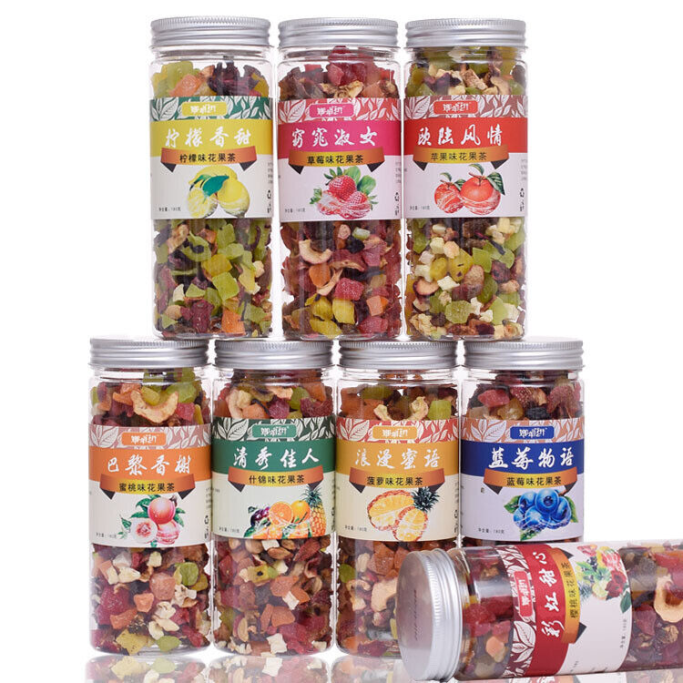 180g Canned Floral Tea Paris Champs é Eight Flavors of Floral and Fruit Tea