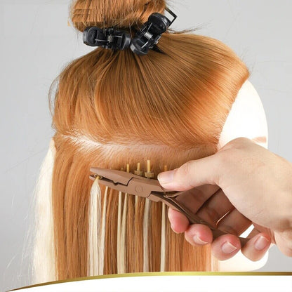 Hair Extension Pliers Stainless Steel Micro Ring Application Weft Tools 13x8.4cm