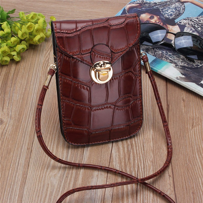Phone Mini Bags Clutches Shoulder Bag Leather Women Handbag Black Handbag Flap