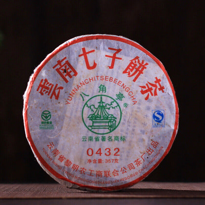 357g 0432 Ba Jiao Ting Li Ming Puer Pu Er Tea Cake Ancient Tree Cha Pu Erh Tea