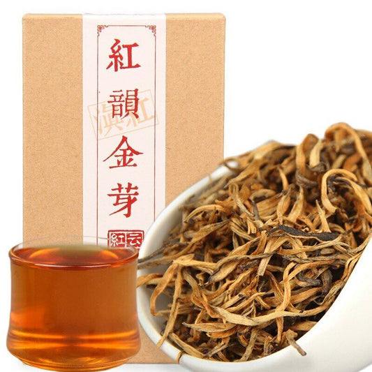 70g Chinese Black Tea Dian Hong Natural Tea Dianhong Gold Bud Red Rhyme Jin Ya