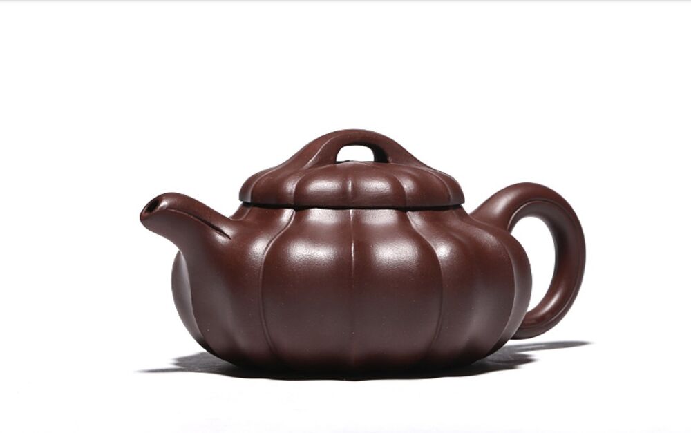 300cc chinese Yixing Handmade Zisha Purple clay Teapot BianLingHua Hu Tea Pot