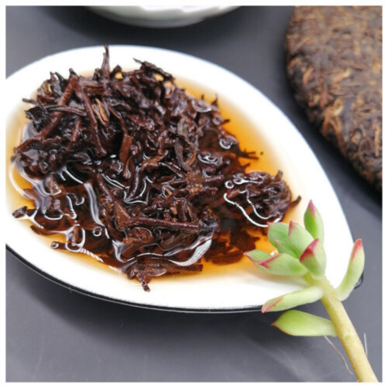 Old Tea Puerh Tea Cake Ripper Puer Cooked 357g Yunnan Tong Qing Hao Yiwu Mt.-