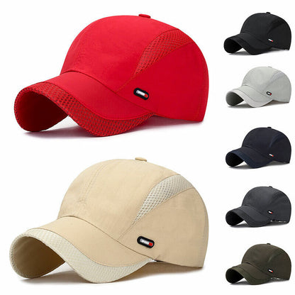 Baseball Cap Men Women QuickDry Breathable Cap Outdoor Sports Hiking Cycling Hat