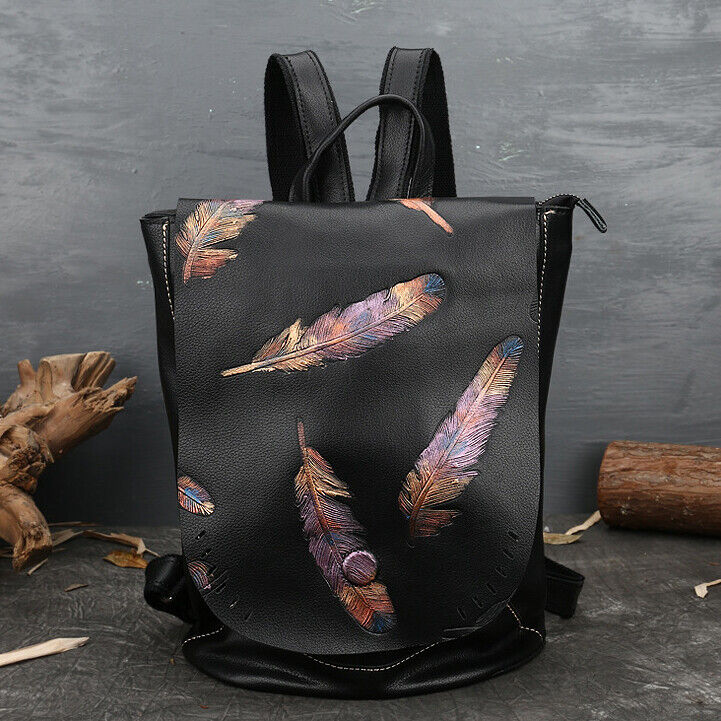 Luxury Women Bag, New Desinger Top Cow Leather Embossed Backpack, Retro Rucksack