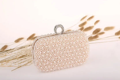 Real None Women Handbags Bolsa All Pure Pearl Lady's Wedding Evening Handbags