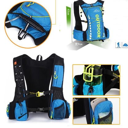 Cycling Backpack Men Women Nylon Bag Hiking Camping 250ml 1.5L Water Bag