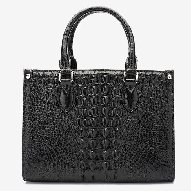 Handcrafted Real CrocodileSkin Leather Handbag, Women's Sling Shouler Bags
