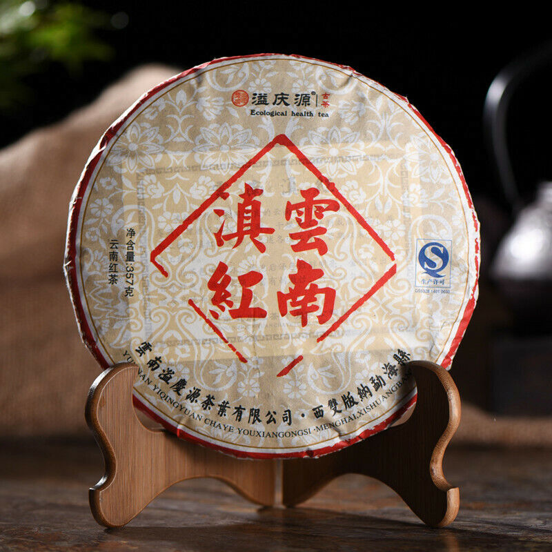 357g Yunnan Sun Dried Ancient Arbor Tree Dianhong Dian Hong Black Tea Cake Tea