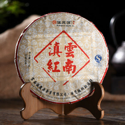 357g Yunnan Sun Dried Ancient Arbor Tree Dianhong Dian Hong Black Tea Cake Tea