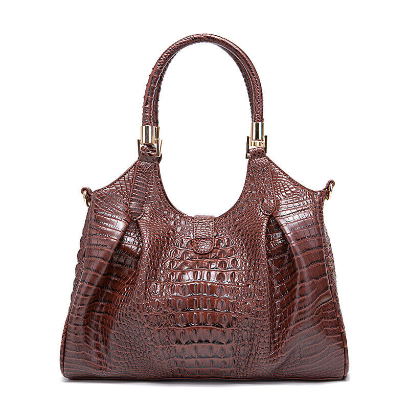 Women Patent Leather Crocodile Handbag Sling Satchel Tote Shoulder Bag Party Bag