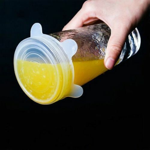 Food Silicone Cover 6PCS/12PCS Universal Lids Cookware Bowl Pot Reusable Stretch