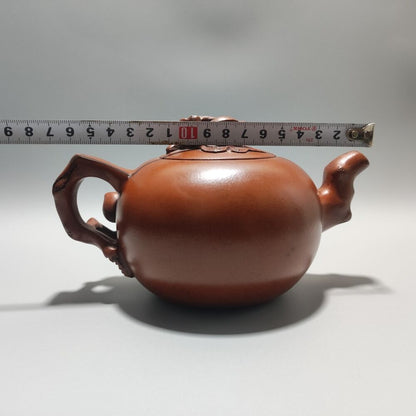 Vintage Chinese Yixing Purple Clay Teapot Zisha Ceremony Ceramic Peach Teaware