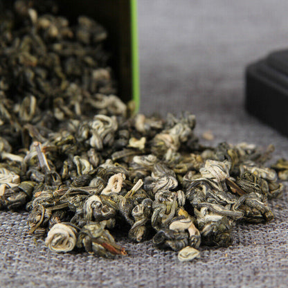 Green Tea Loose Leaf Chinese Weight Loss Iron Box Gift 80g Yunnan Biluochun-
