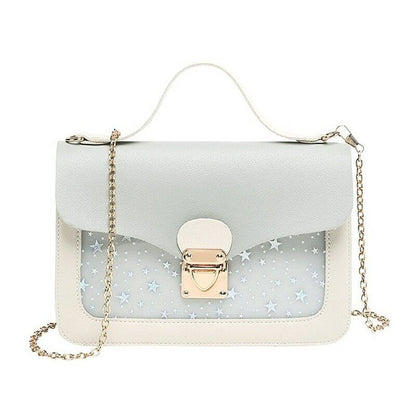 Mini Square Pack Shoulder Bag Star Sequin Crossbody Bag Clutch Wallet Handbags