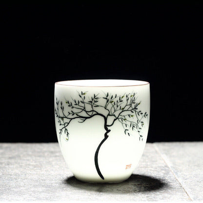 China Cup Under Glaze Porcelain Master Cup 150ml Ceramic Kungfu Cup Tea Tea New