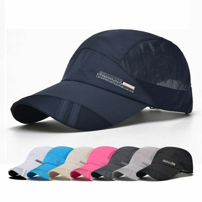 Summer Outdoor Sport Cap Quick Dry Breathable Hiking Fishing Running Sun Hat