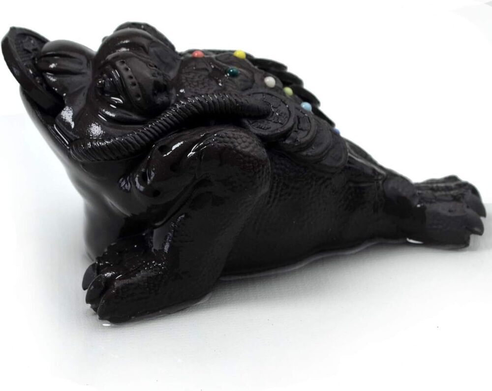 Toad Offers Handmade Zisha Clay KungFu Tea Tray Lovers Prosperity Good Luck