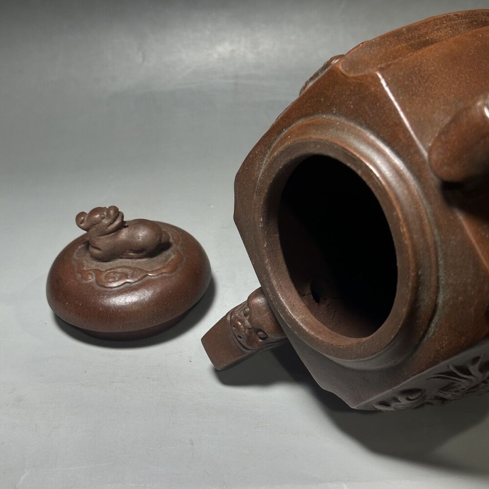 vintage chinese yixing purple clay teapot zisha ceremony teaware collection rare